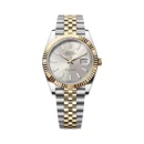 Rolex Datejust 126333-0002 Oystersteel 18kt Yellow Gold 41mm Silver Dial Mens Watch